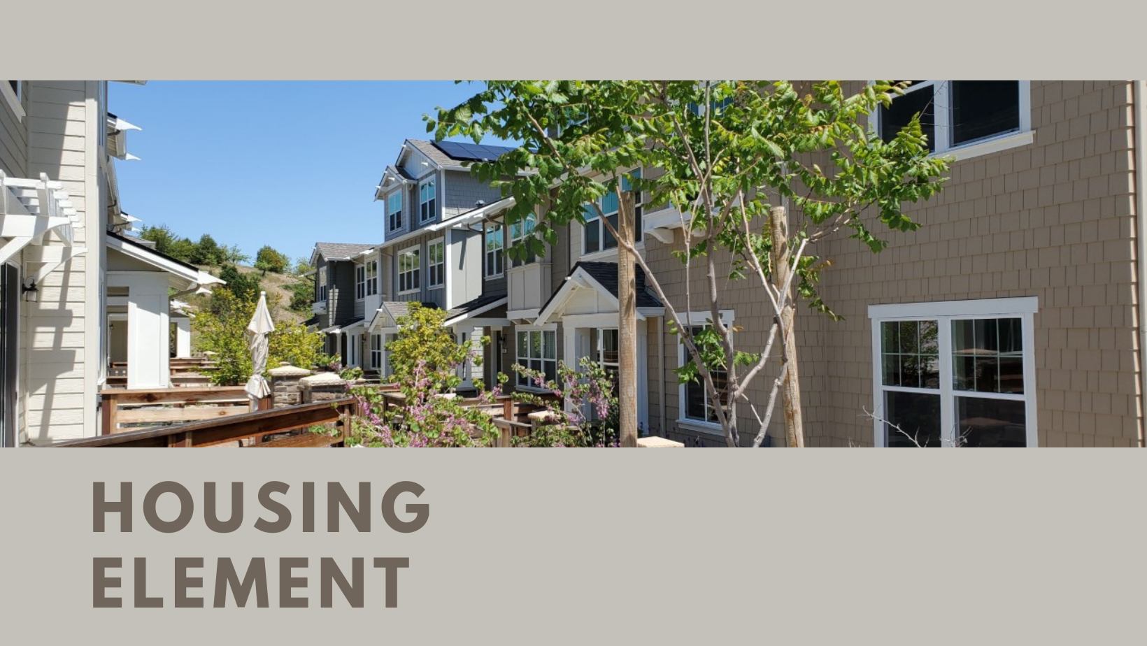 Housing Element Plannint Department Page