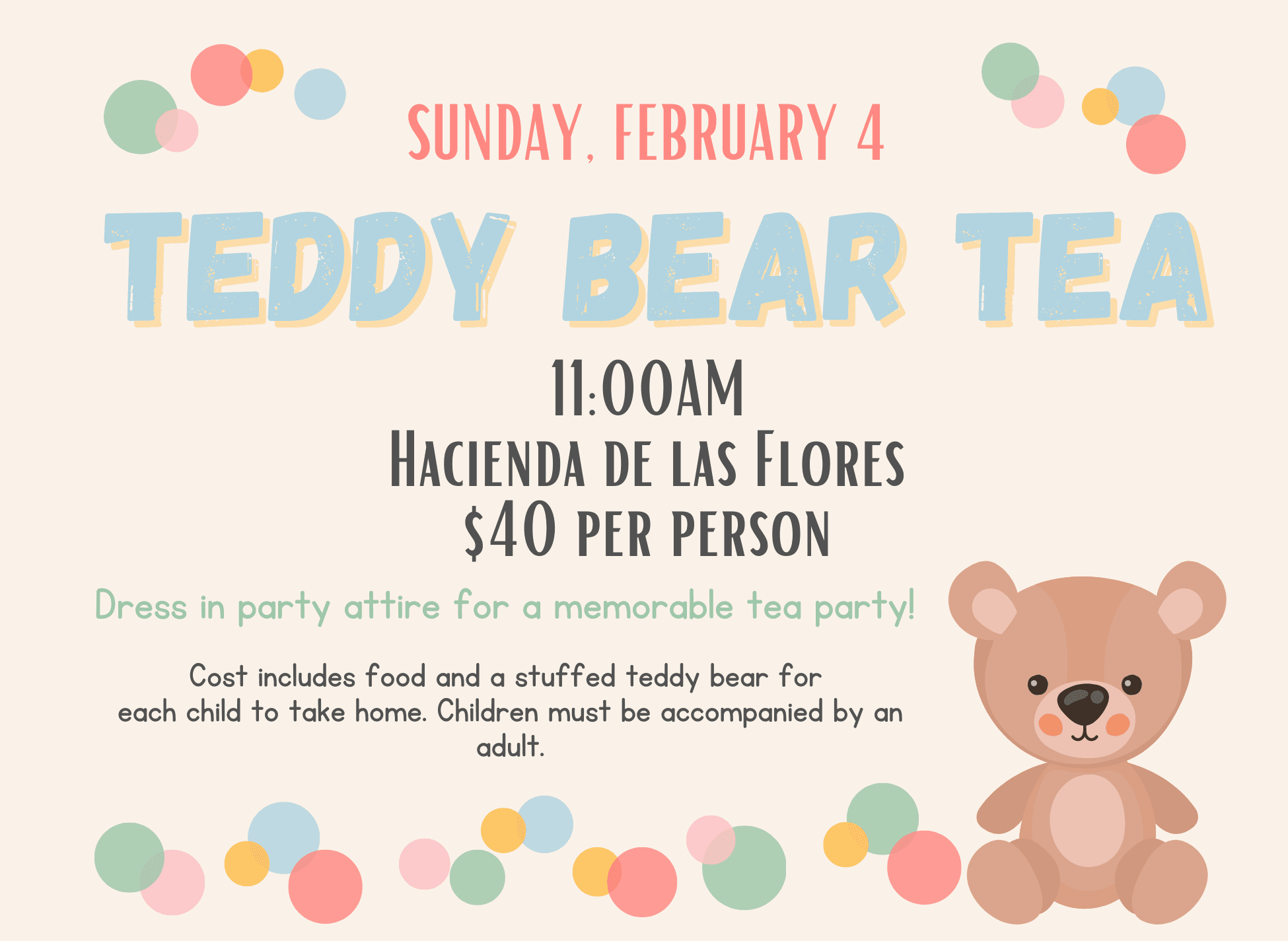 Teddy Bear Tea 2024