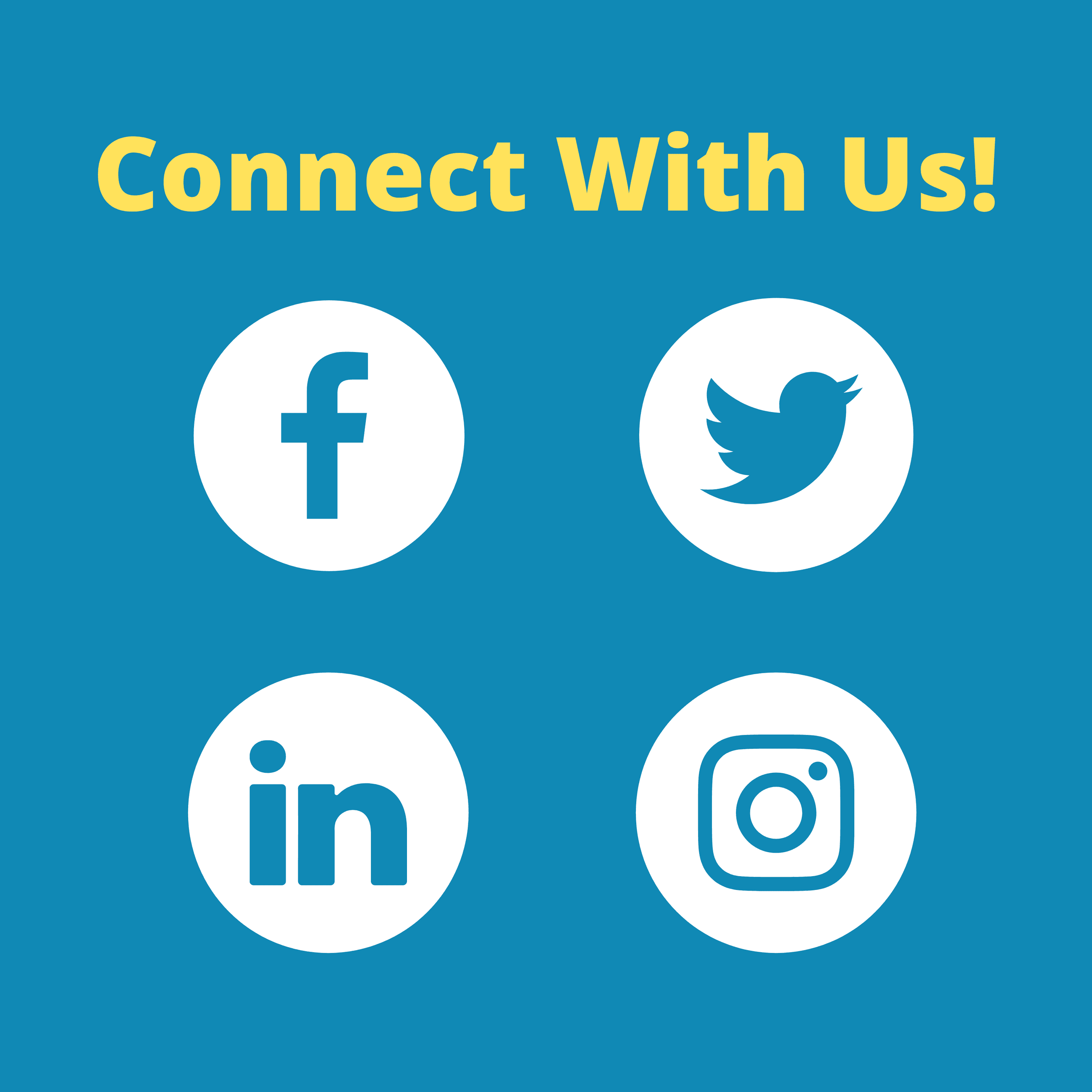 Connect with us on social media