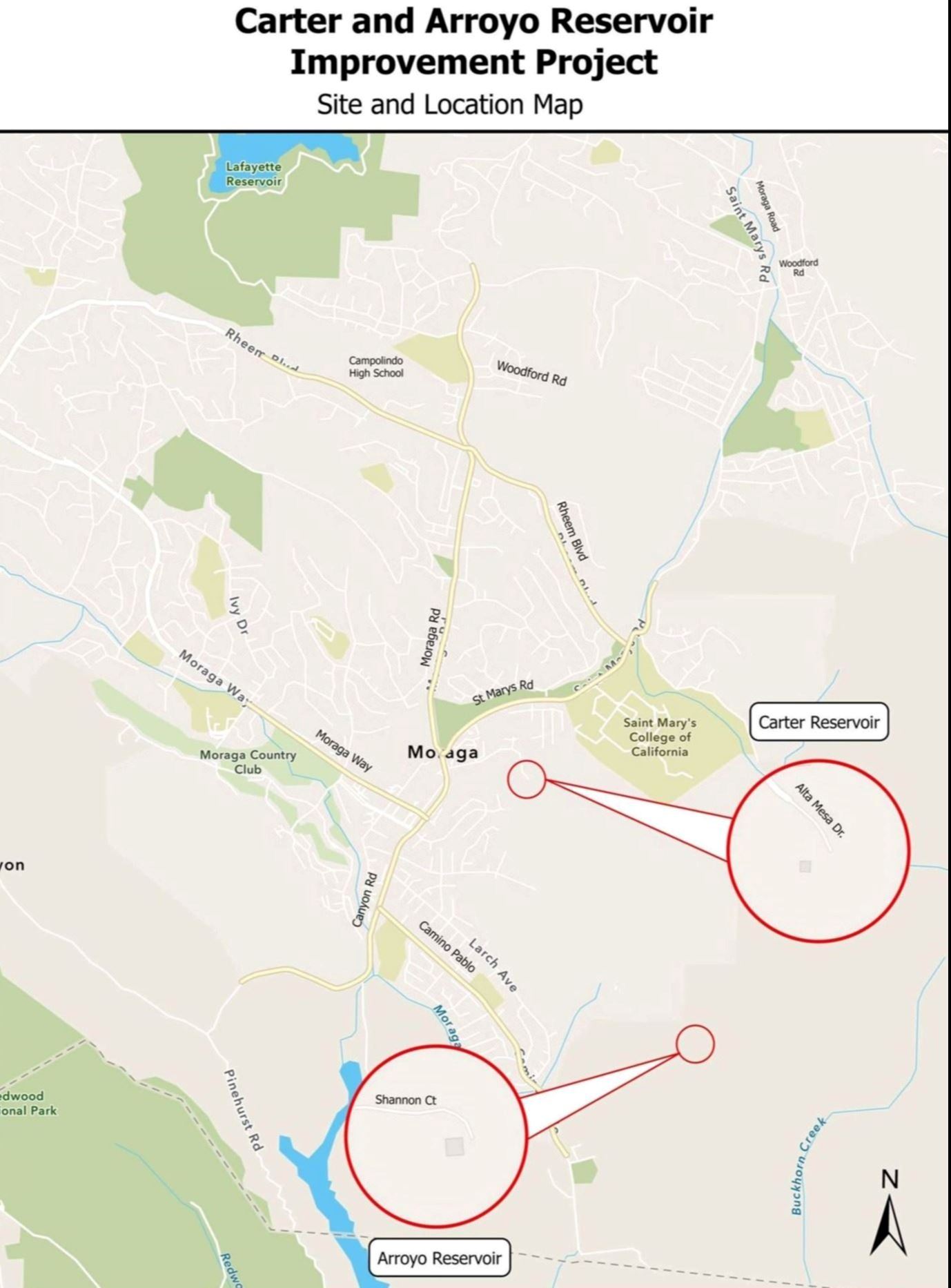 Carter and Arroyo Reservoir